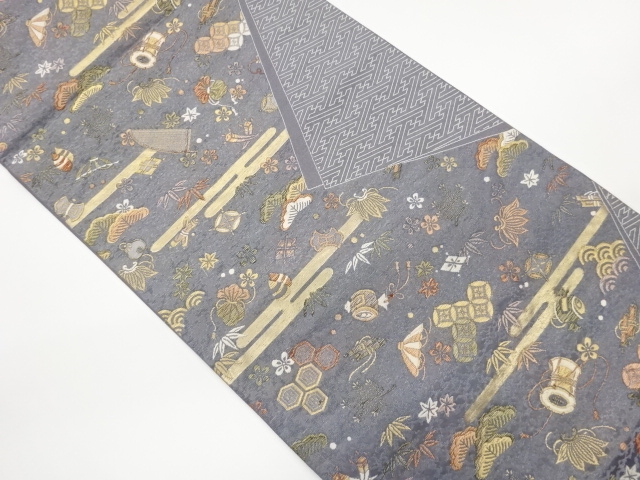 JAPANESE FUKURO OBI / WOVEN PINE